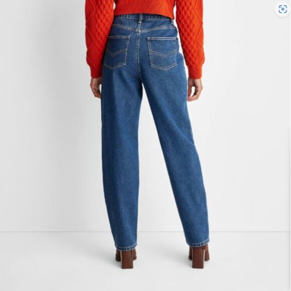 Future Collective Reese Sz 4 Western Seamed High Rise Straight Leg Denim Jeans - Picture 2 of 7